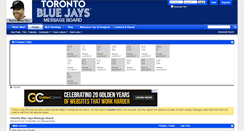 Desktop Screenshot of bluejaysmessageboard.com