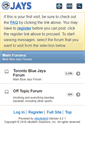 Mobile Screenshot of bluejaysmessageboard.com